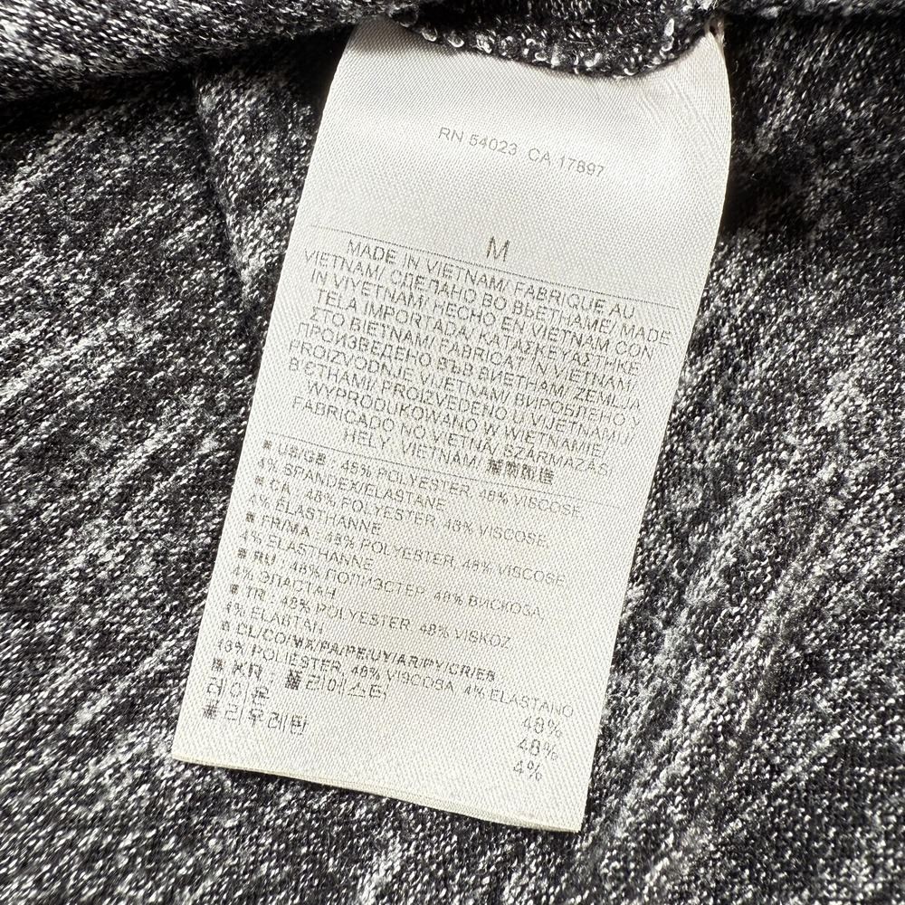 Banana Republic Shirt Womens M Gray Marled Knit Long Sleeve Hi Low Tunic Top - Picture 5 of 8